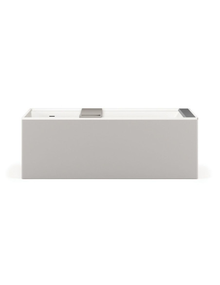 PAA Infinity – unikalių formų architektūriška „Silkstone“ vonia. 1795 x 795 mm.