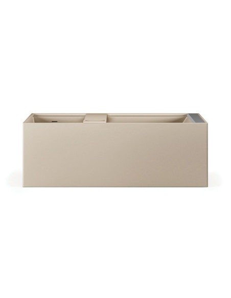 PAA Infinity – unikalių formų architektūriška „Silkstone“ vonia. 1795 x 795 mm.