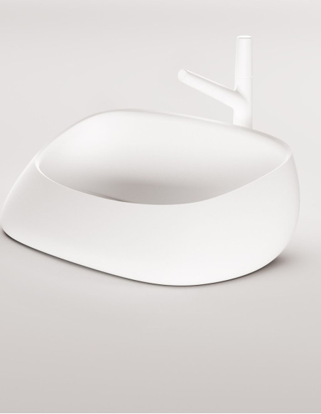 PAA POINTE 555x375 mm – ant stalviršio pastatomas „Silkstone“ praustuvas
