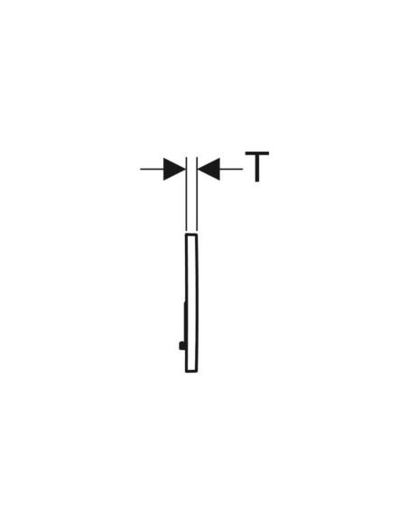 Geberit Sigma01 – apvalus vandens nuleidimo mygtukas.