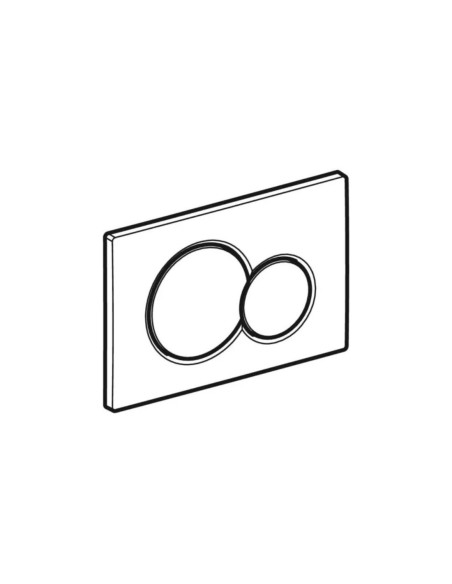 Geberit Sigma01 – apvalus vandens nuleidimo mygtukas.