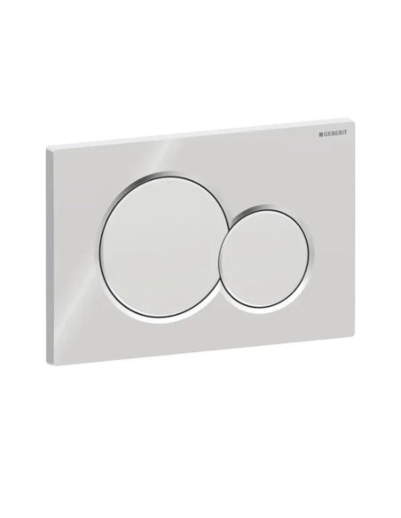 Geberit Sigma01 – apvalus vandens nuleidimo mygtukas.