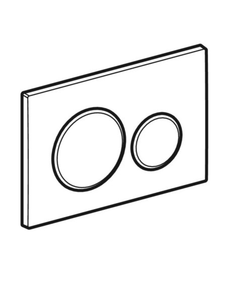 Geberit Sigma20 – apvalus vandens nuleidimo mygtukas.