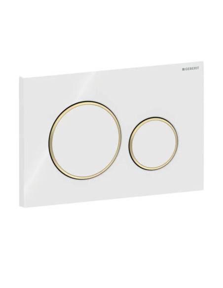 Geberit Sigma20 – apvalus vandens nuleidimo mygtukas.