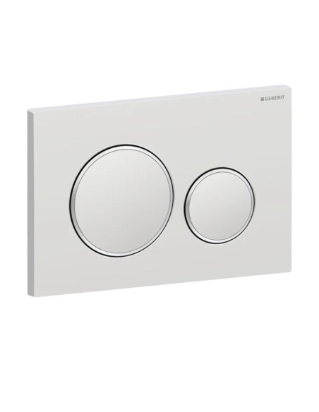 Geberit Sigma20 – apvalus vandens nuleidimo mygtukas.