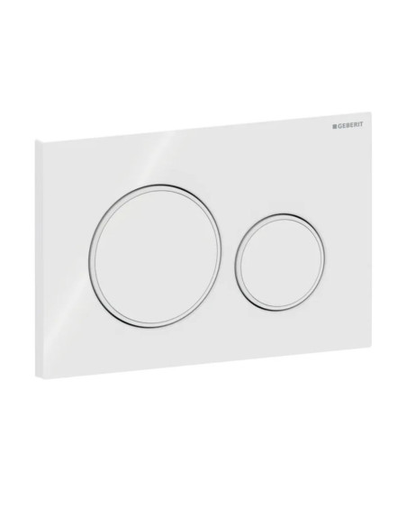 Geberit Sigma20 – apvalus vandens nuleidimo mygtukas.