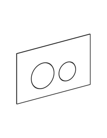 Geberit Sigma40 – apvalus vandens nuleidimo mygtukas.