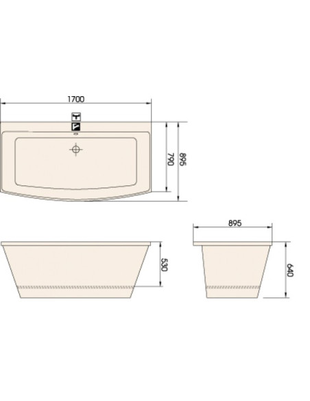 Lieto akmens vonia Paa Step 1700x890