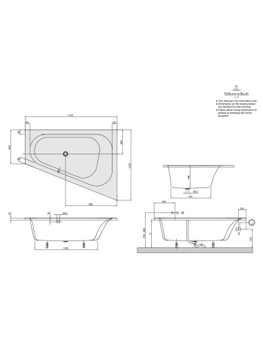 Kampinė vonia Villeroy & Boch Loop &...