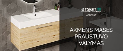 Kaip valyti akmens masės kriauklę?
