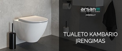 Tualeto kambario įrengimas: į ką atkreipti dėmesį?