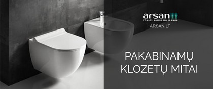 Populiariausi pakabinamų klozetų mitai