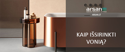 Kaip išsirinkti vonią?