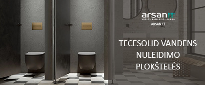 TECEsolid vandens nuleidimo plokštelės – funkcionalumas, ilgaamžiškumas ir dizainas viename