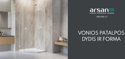 Vonios patalpos dydis ir forma: kaip pasirinkti tinkamiausią dušo kabiną?