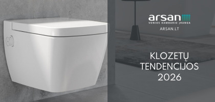 2026 klozetų tendencijos 