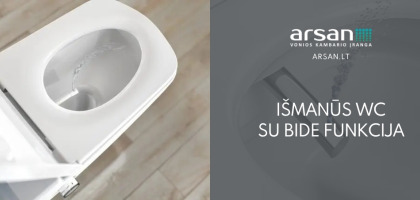 Išmanūs klozetai su bidė funkcija