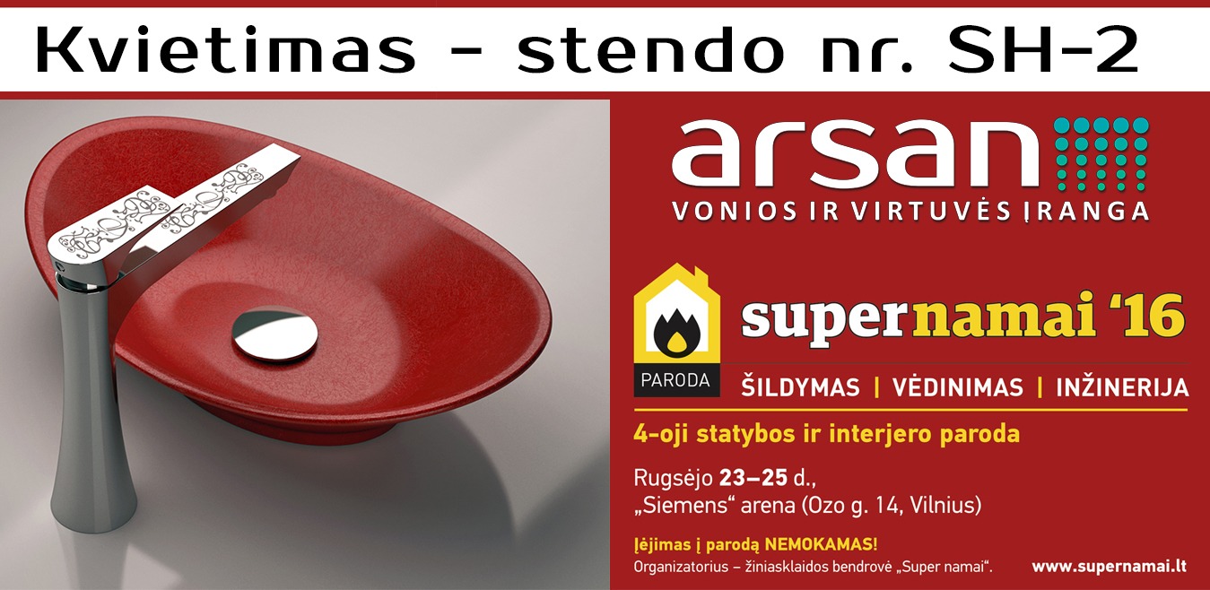 Kviečiame į Supernamai 2016 parodą rugsėjo 23-25d. Siemens arenoje, Vilniuje!